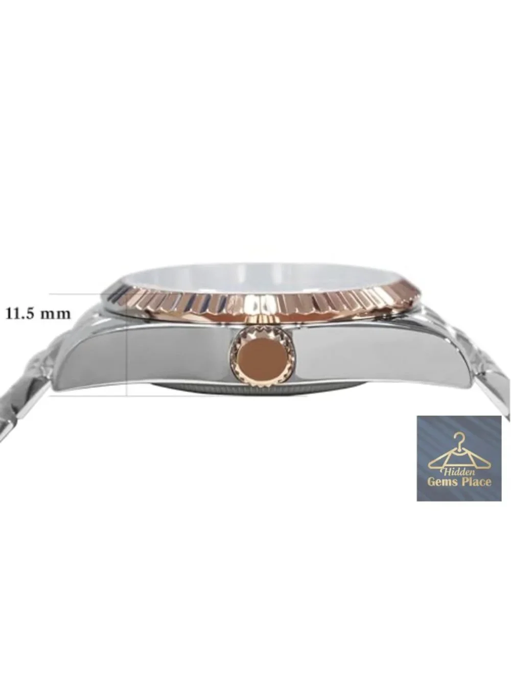 Swiss Quartz Diamond Watch Stainless Steel Sapphire Crystal